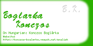 boglarka konczos business card